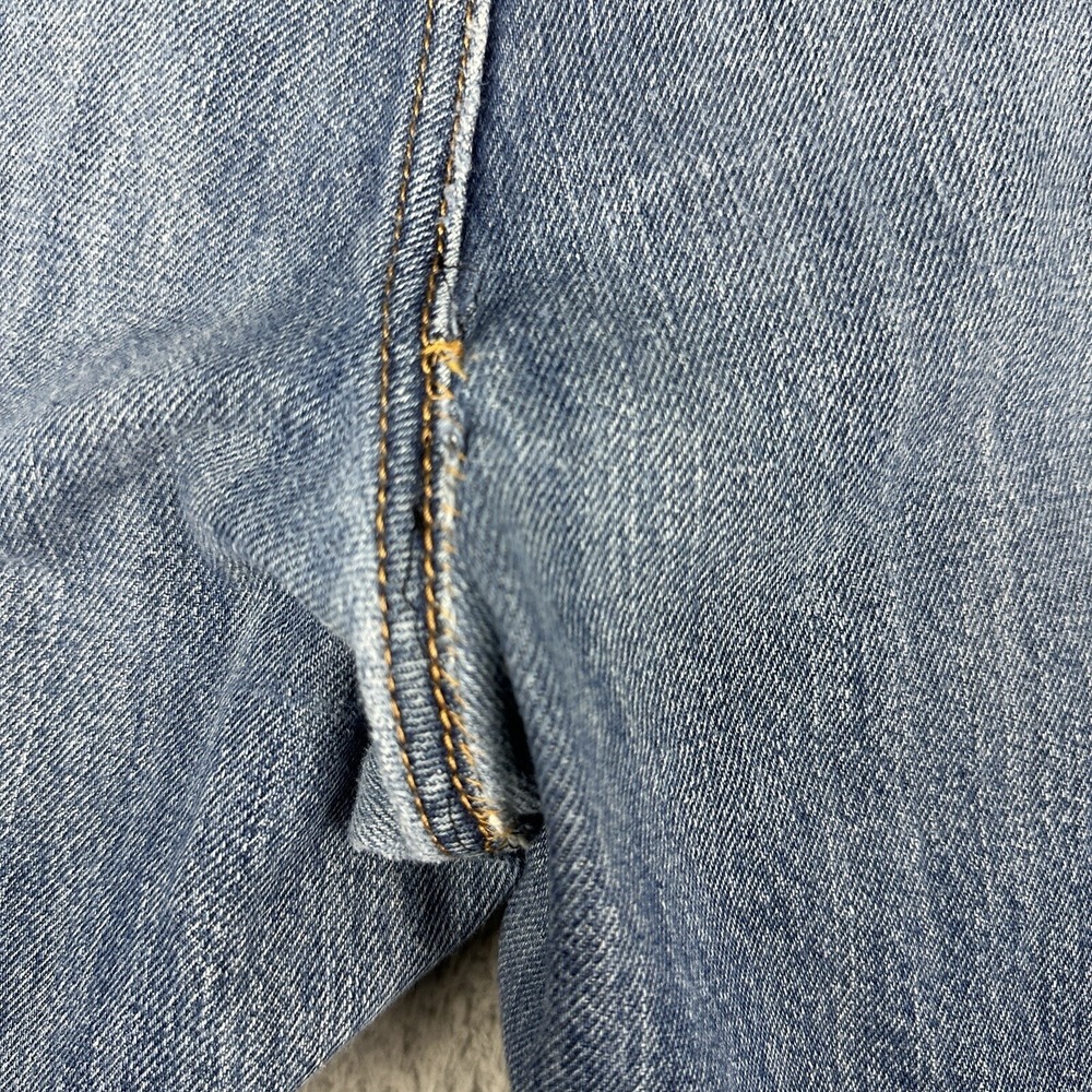 Cinch Denim Shorts Mens 42 Blue Distressed Cutoff Jorts 9" Western Cowboy Wear - Picture 7 of 12